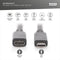 USB-C Cable Digitus AK-300210-007-S Black 70 cm