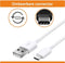 USB-C Data- en Laadkabel - 2.4A Snellader Kabel - 1.2 Meter - Oplaadkabel - Type C Naar USB-A - Oplaadsnoer Telefoon - Laptop - Wit - 2-PACK