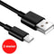 USB C kabel 2 meter - USB C naar USB A kabel - USB C oplader - USB naar USB C kabel - USB C naar USB kabel - USB a naar USB C kabel - USB C lader kabel - Zwart