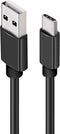 USB C kabel 2 meter - USB C naar USB A kabel - USB C oplader - USB naar USB C kabel - USB C naar USB kabel - USB a naar USB C kabel - USB C lader kabel - Zwart