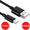 USB C Kabel - 2-Pack - 2 Meter Zwart