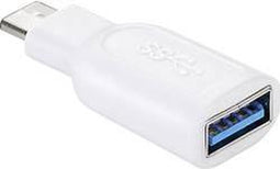 USB-C (m) - USB-A (v) adapter - USB3.0 / wit