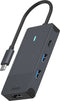 USB-C Multiport Adapter, UCM-2001, 4-in-1, Donker Grijs
