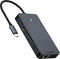 USB-C Multiport Adapter, UCM-2004 , 8-in-1, Donker Grijs