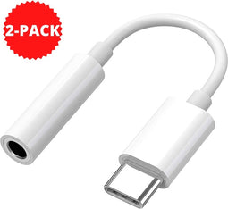 USB C naar 3.5mm Jack Adapter - Audiojack naar USB-C - Audiojack 3.5 - Audio Jack USB-C - Audio Jack Kabel 2-PACK