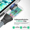 USB C naar USB C kabel 100 W, 20 Gbps 90 graden hoek USB 3.2 Gen2 × 2 Type C datakabel met 4K @ 60Hz