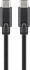 USB-C naar USB-C kabel - USB3.0 - tot 20V/3A / zwart - 3 meter