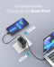 USB C-oplader 2-poorts snelle oplader, laptopoplader PPS: PD3.0/QC3.0, wandoplader compatibel met MacBook Pro/Air, iPhone 8-14-serie, iPad Pro, enz., zwart