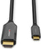 USB-C to HDMI Cable LINDY 43367 Black 1 m