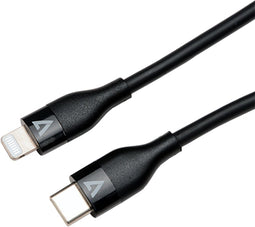 USB-C to Lightning Cable V7 V7USBCLGT-1M Black
