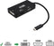 USB C to VGA/HDMI/DVI Adapter NANOCABLE 10.16.4301-BK (10 cm) Black