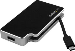 USB C to VGA/HDMI/DVI Adapter Startech CDPVGDVHDB Silver