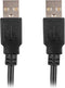 USB Cable Lanberg CA-USBA-20CU-0010-BK Black 1 m