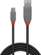 USB Cable LINDY 36732 1 m Black