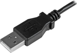 USB Cable Startech USBAUB50CMLA Black 0,5 m