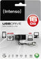 USB en MicroUSB geheugen INTENSO 3524470 16 GB Zwart
