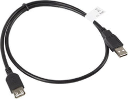 USB Extension Cable Lanberg Male Plug/Socket 480 Mb/s Black