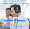 USB-headset met ruisonderdrukkende microfoon stereo Onear pc-koptelefoon voor computer Laptop Thuiskantoor Callcenter Zakelijk Skype-teams Voip Softphone-chat Pro-microfoon voor spraakherkenning Dragon Nuance Mairdi