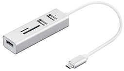 USB Hub Nilox NX090301141 White Silver