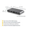 USB Hub Startech DK30C2HAGPD Black Grey USB-C