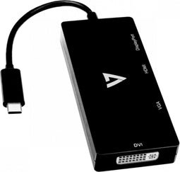 USB Hub V7 V7UC-DPHDVGADVI-BLK