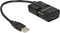 USB kabel 0.15 meter USB A Zwart