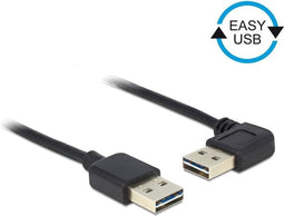 USB Kabel Delock A - A St/St 1.00m 90° gew. Easy USB