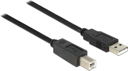 USB Kabel Delock A - B St/St 20.00m aktiv zw