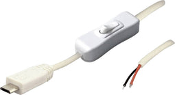 USB-kabel met schakelaar Stekker, recht 2-polig bezet TC-2509037 TRU COMPONENTS 1 stuk(s)