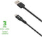 USB-Kabel Type-C, 3 meter, Zwart - Rubber - Celly