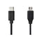 USB-Kabel - USB 2.0 - USB-C Male - USB Micro-B Male - 60 W - 480 Mbps - Vernikkeld - 1.00 m - Rond - PVC - Zwart - Envelop