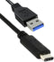 USB-Kabel | USB 3.2 Gen 2 | USB-A Male | USB-C™ Male | 10 Gbps | Vernikkeld | 1.00 m | Rond | PVC | Zwart | Doos