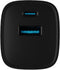 USB-LADER NATEC RIBERA GAN 1X USB-A + 1X USB-C 30W ZWART NUC-2141