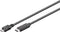 USB Micro B naar USB-C kabel - USB2.0 - tot 2A / zwart - 0,50 meter