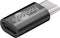 USB Micro-B (v) naar USB-C (m) Adapter - USB 2.0 - Zwart