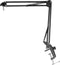 USB Microfoon voor PC met Arm - OMNITRONIC BMS-1C - microfoons usb met pop filter - statief met boom (microfoonstandaard) - mic met houder microfoonstatief computer en laptop