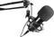USB Microfoon voor PC met Arm - OMNITRONIC BMS-1C - microfoons usb met pop filter - statief met boom (microfoonstandaard) - mic met houder microfoonstatief computer en laptop