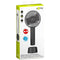 USB mini hand fan with battery and USB charging cable, with stand function