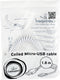 USB spiraal-kabel (A/MicroB), 1,8 m