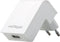 USB thuislader met 1 poort - haaks - 2,1A / wit