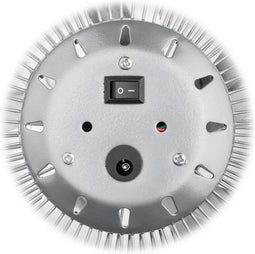 USB-ventilator 8 inch voor het bureau met AAN / UIT-schakelaar, zilver