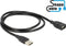 USB Verl. Delock A - A St/Bu 1.00m ShapeCable zw