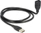 USB Verl. Delock A - A St/Bu 1.00m ShapeCable zw