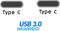 USB3.1 Gen 1 Type-C Kabel 1 Meter - Zwart