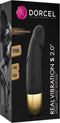 Dorcel - Real Vibration S 2.0 - Oplaadbare Realistische Mini Vibrator - Zwart
