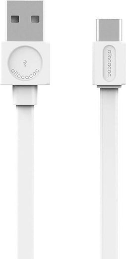 USBcable USB-C Flat; WHITE