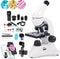 USCAMEL® Microscoop - 10 Vergrotingsinstellingen (40X, 100X, 250X, 400X, 1000X) - Microscoop Digitaal - Microscopen