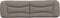 vidaXL - Hoofdbordkussen - 180 - cm - stof - taupe