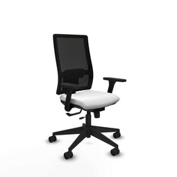 Piqueras y Crespo 3D066N0 - Bureaustoel - Verstelbare hoogte met armleuning - Wit