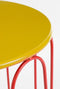 Mica Decorations Dione - Bijzettafel - Set van 2 - H39,5 x Ø46 cm - Geel (2 stuks)